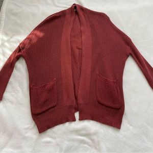 Red Dress Boutique Coral Slouchy Cardigan Sweater